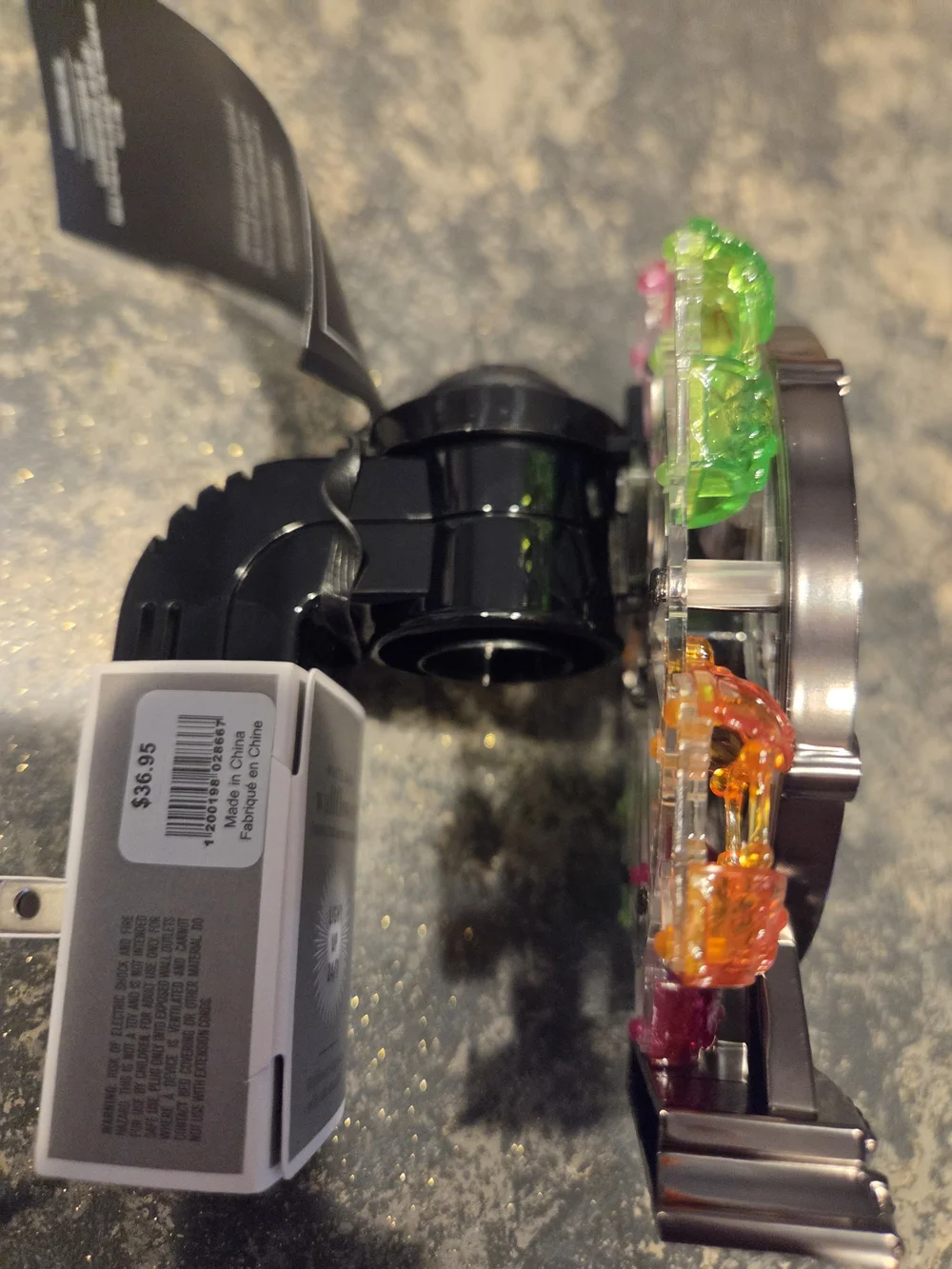 Bath & Body Works Pink & Green LED Skull Ferris Wheel Wall Light